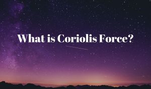 What is Coriolis Force Coriolis Force