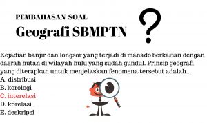 Soal Prinsip Dasar Geografi