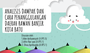 infografis DAMPAK DAN CARA PENANGGULANGAN DAERAH RAWAN BANJIR KOTA BATU