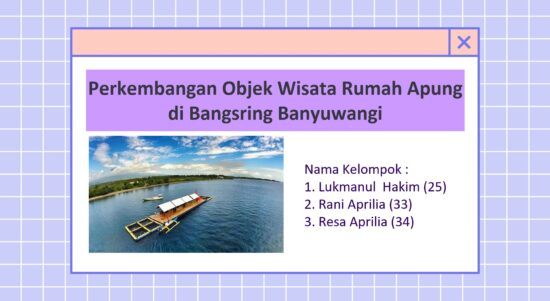 perkembangan objek wisata rumah apung underwater banyuwangi