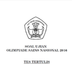 Soal Tes Tulis OSN Geografi 2016