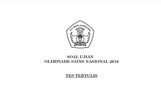 Soal Tes Tulis OSN Geografi 2016