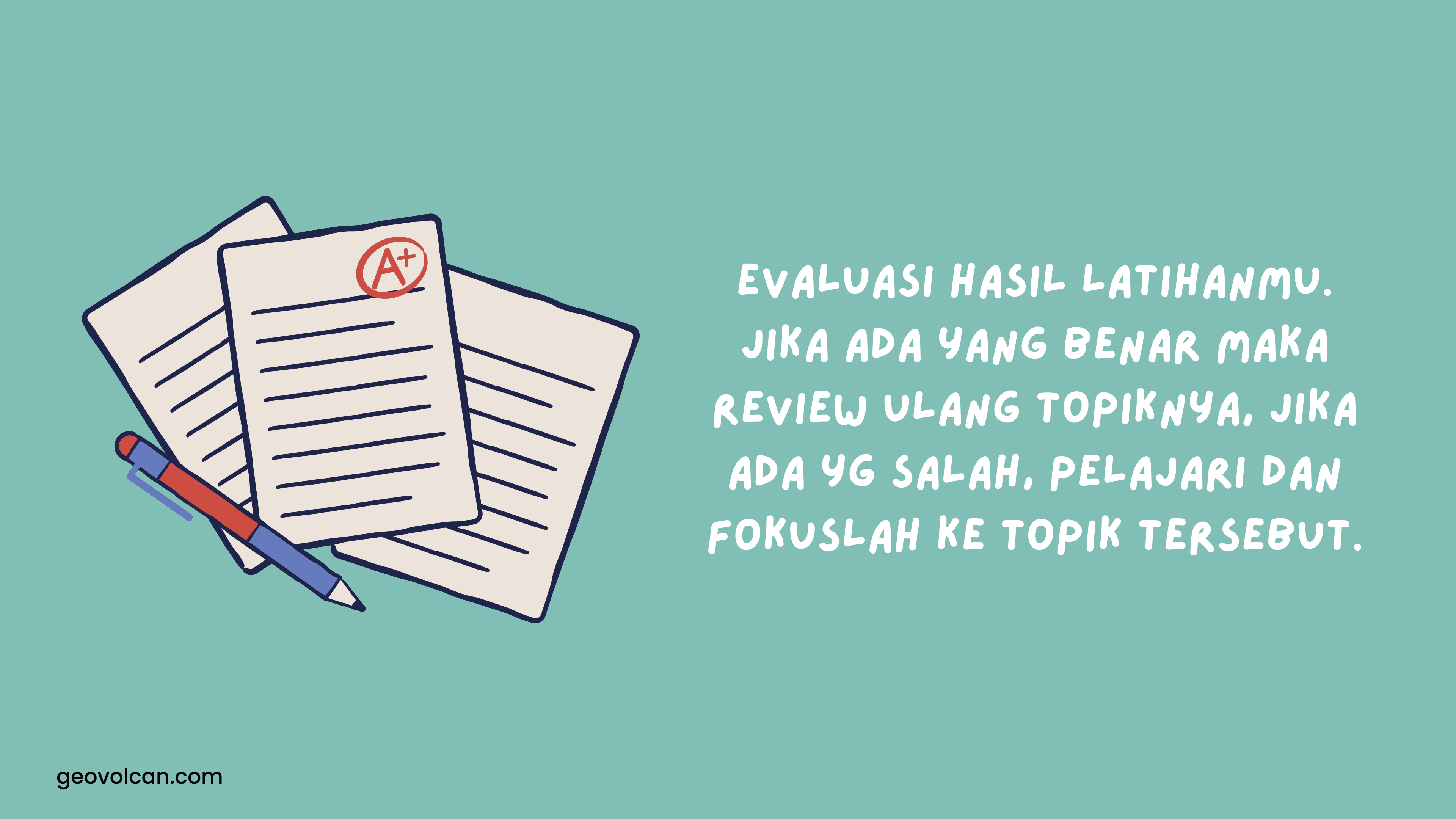 Menilai hasil latihan Tips belajar ala maudy ayunda