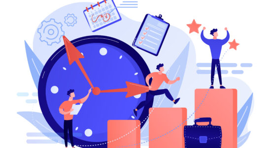 Self management concept vector illustration