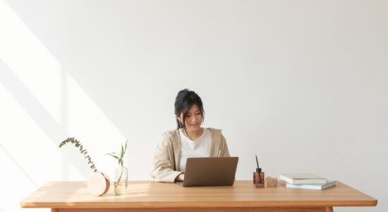 happy-asian-woman-working-from-home